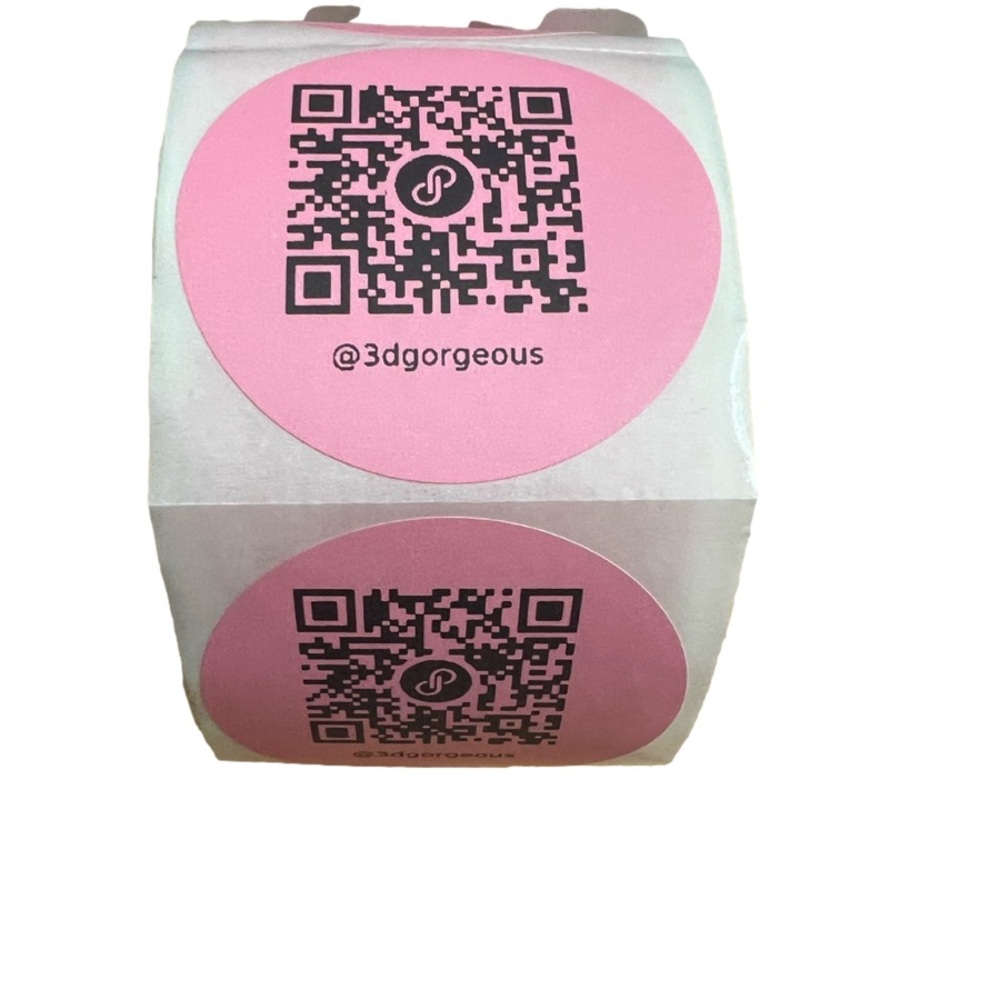 100 Custom 2” Stickers w/ Your Poshmark QR Code 8 Colors To Choose From